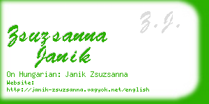 zsuzsanna janik business card